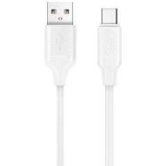 Кабель USB - USB Type-C, 1м, Harper BCH-721 White