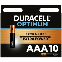 Батарейка Duracell Optimum (AAA, Alkaline, 10 шт)