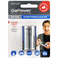 Батарейка GoPower (AA, 2 шт)
