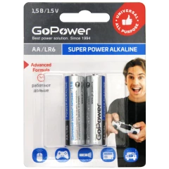 Батарейка GoPower (AA, 2 шт)