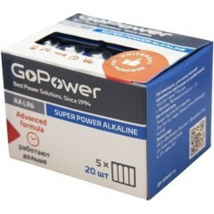 Батарейка GoPower (AA, 20 шт)