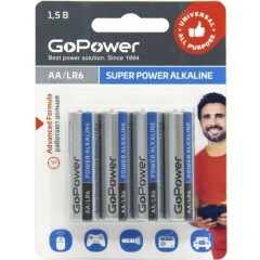 Батарейка GoPower (AA, 4 шт) (00-00015601)