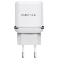 Сетевое зарядное устройство Borofone BA25A White + MicroUSB Cable