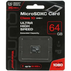 Карта памяти 64Gb MicroSD QUMO (QM64GMICSDXC10U3NA)