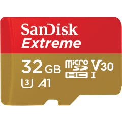 Карта памяти 32Gb MicroSD SanDisk Extreme (SDSQXAF-032G-GN6MN)