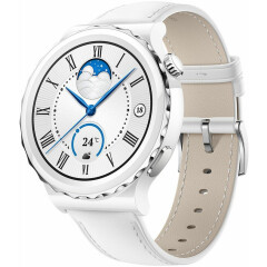 Умные часы Huawei Watch GT 3 Pro Ceramic White Leather Strap (FRIGGA-B19)