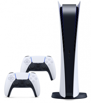 Игровая приставка Sony PlayStation 5 Digital Edition с двумя геймпадами, 825 GB