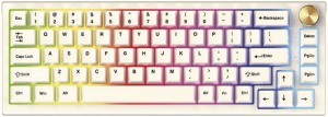 Игровая клавиатура Fantech Maxfit 67 RGB механическая, белый