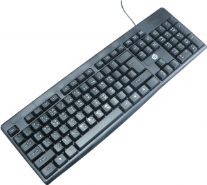 Клавиатура HP K1600 мембранная, черный