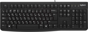 Клавиатура Logitech K120 мембранная, черный