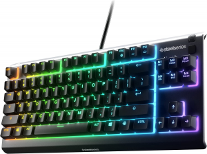 Игровая клавиатура SteelSeries Apex 3 TKL механическая, черный