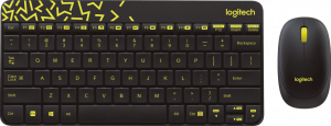 Комплект клавиатура + мышь Logitech MK240 Nano, чёрный
