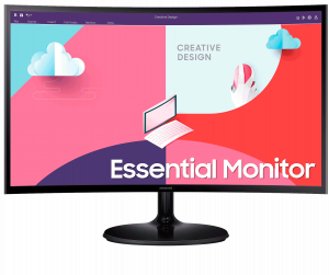 Монитор Samsung Essential Curved Monitor S24C360EAM 3840x2160, 24 дюйм.