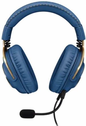 Компьютерные проводные наушники Logitech G PRO X League of Legends Edition, синий