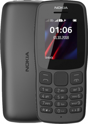 Nokia 106 (2018) Dual Sim, чёрный