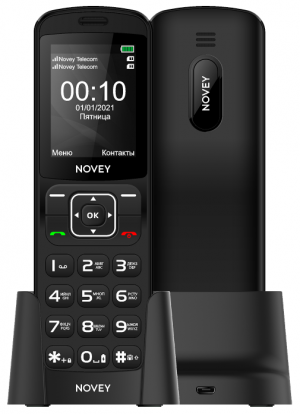 Novey D10 Dual Sim, черный