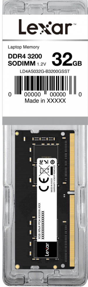 Оперативная память Lexar LD4AS032G-B3200GSST PC DDR4, 32GB