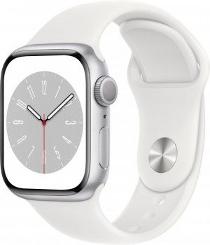Умные часы Apple Watch Series 8 GPS, 45mm , серебристый 