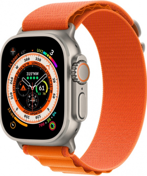 Умные часы Apple Watch Ultra c ремешком Orange Alpine Loop S, 49 мм 