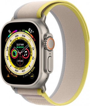 Умные часы Apple Watch Ultra c ремешком yellow Trail Loop L, 49 мм