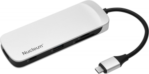 USB-концентратор Kingston Nucleum 7 in 1, белый