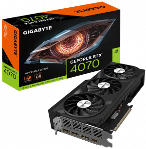 Видеокарта Gigabyte GeForce RTX 4070 WINDFORCE OC 12G GV-N4070WF3OC-12GD