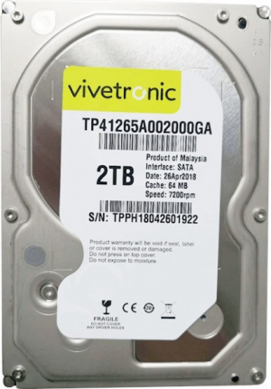 Внутренний жесткий диск Vivetronic TP41265A002000GA 2 TB