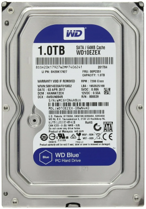 Внутренний жесткий диск Western Digital WD Blue 1 ТБ WD10EZEX